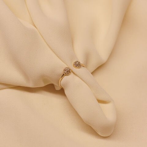 Ayrık Taşlı Toplu Minimal Yüzük