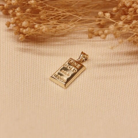 Medium Külçe Modern Kolye Ucu