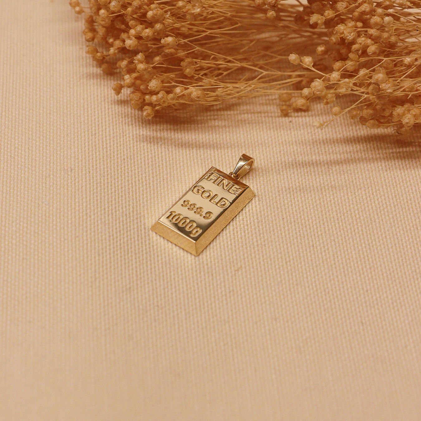 X Large Külçe Modern Kolye Ucu