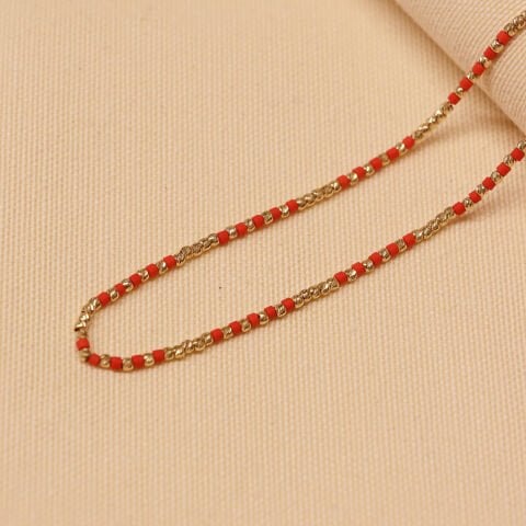 Mercan Taşlı Dorica Zincir