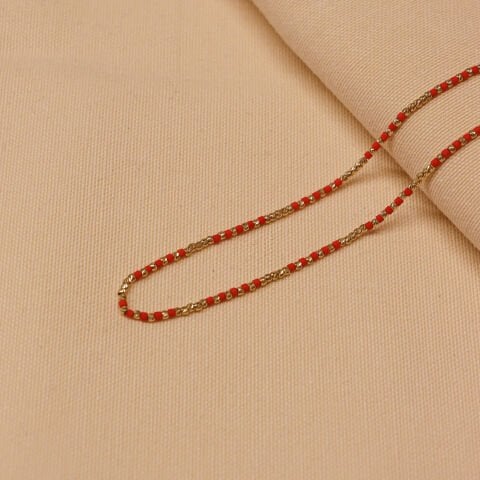 Mercan Taşlı Dorica Zincir