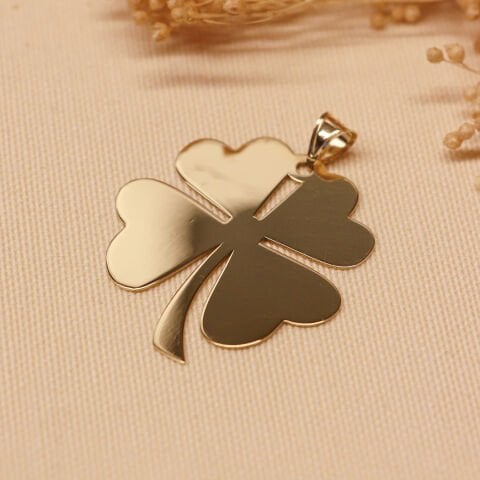 XX Large Yonca Modern Kolye Ucu