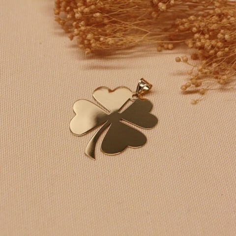 XX Large Yonca Modern Kolye Ucu