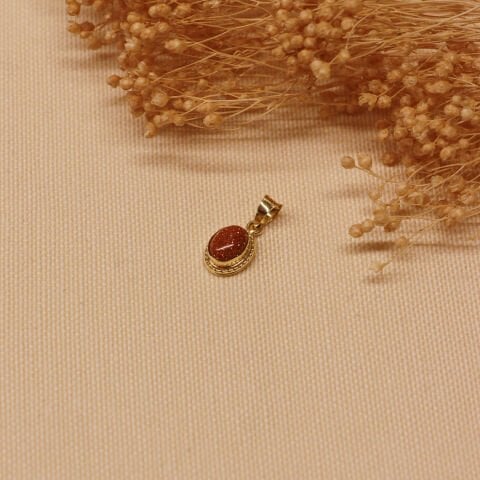 Kumlu Akik Modern Kolye Ucu