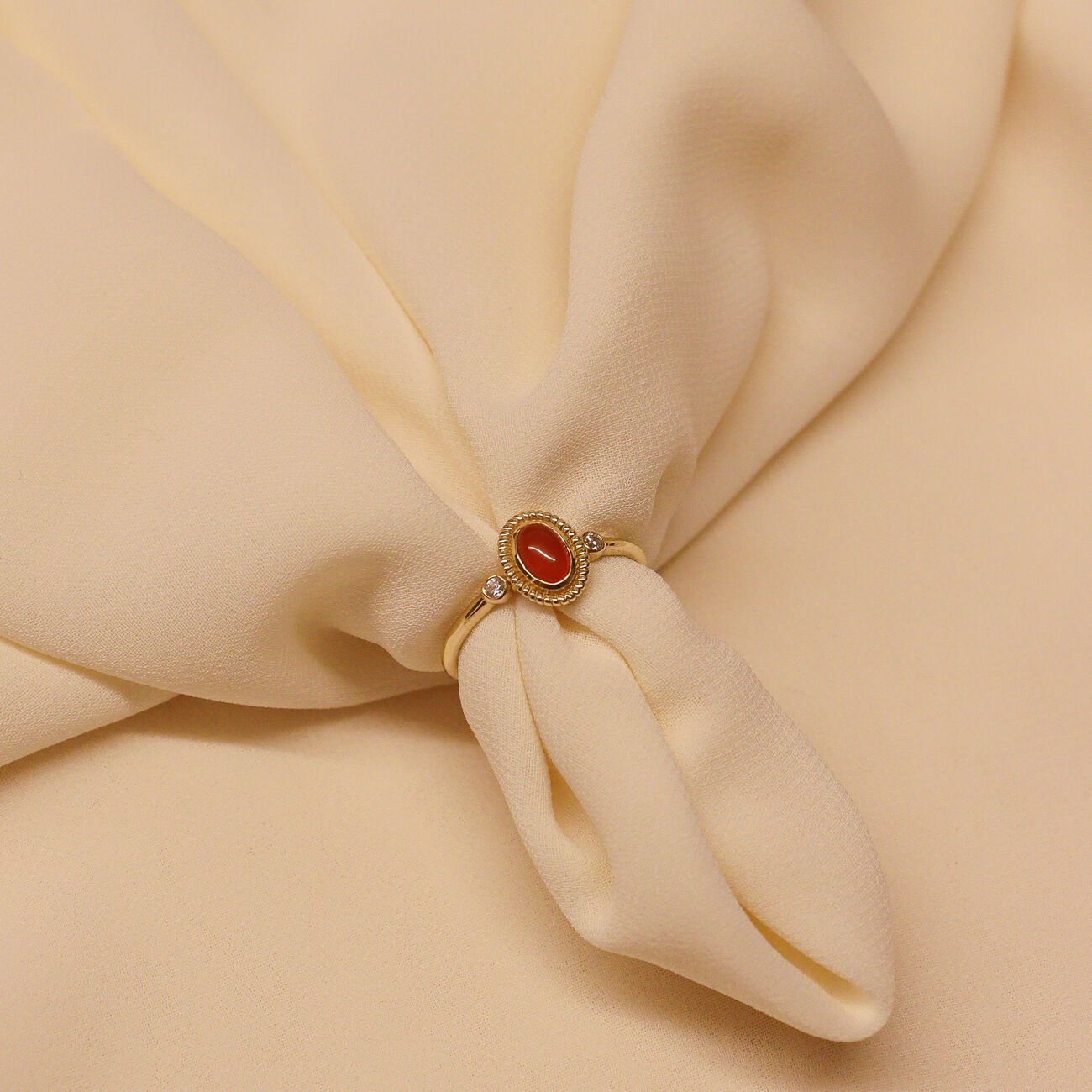 Vintage Akik Minimal Yüzük