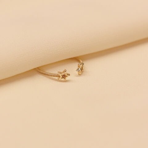 Ayrık Yıldız Minimal Yüzük