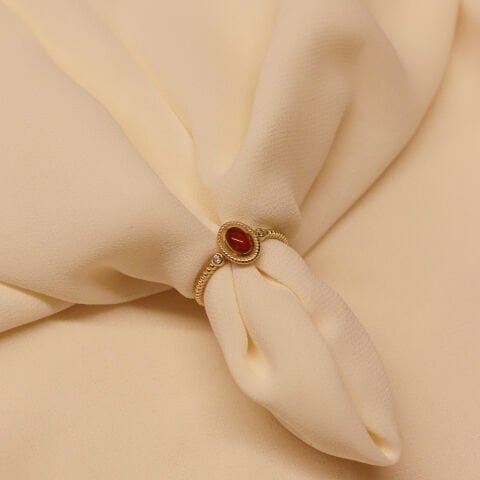 Vintage Akik Minimal Yüzük