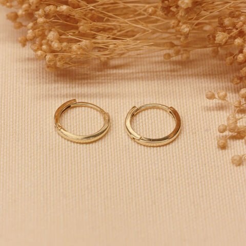 Kare Kesim Halka Küpe