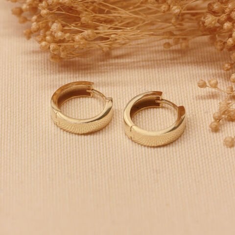 4 Mm Kare Kesim Sade Halka Küpe