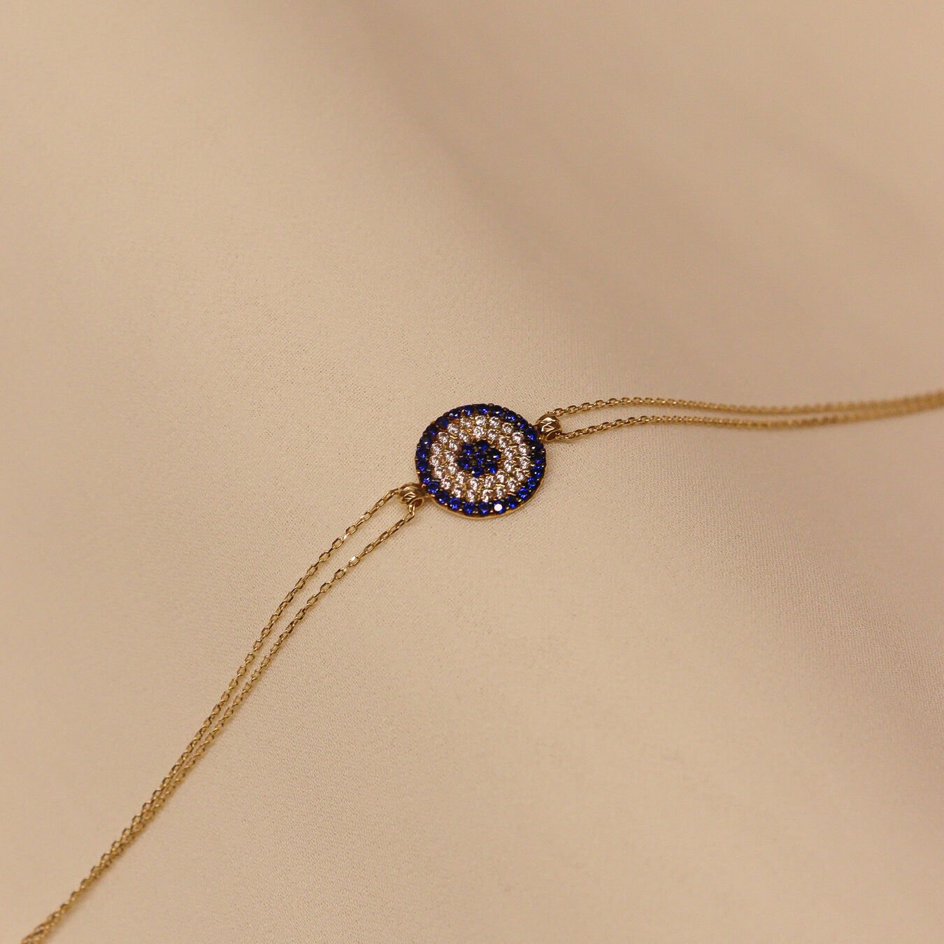 Nazar Boncuğu Minimal Bileklik Type 2