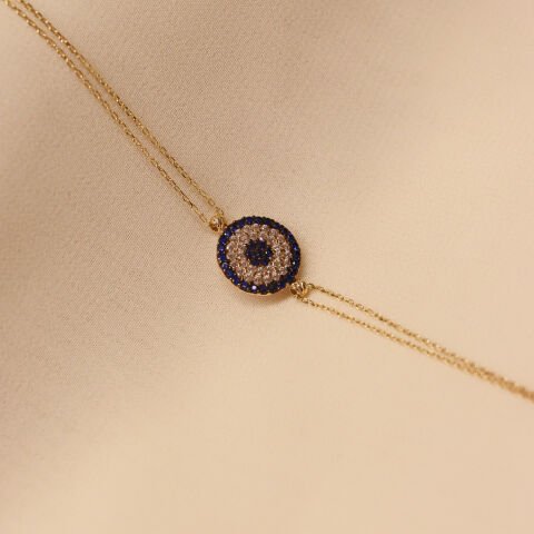 Nazar Boncuğu Minimal Bileklik Type 2