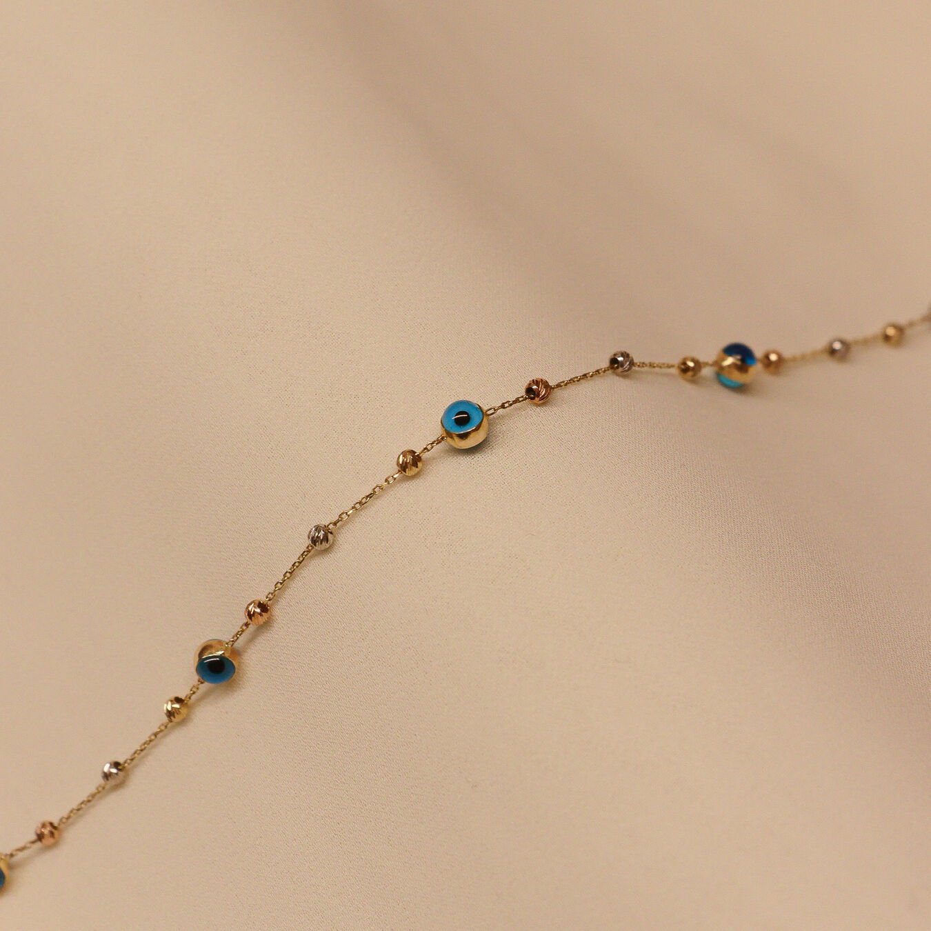 Göz Boncuklu Dorica Minimal Bileklik