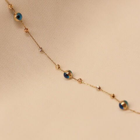 Göz Boncuklu Dorica Minimal Bileklik