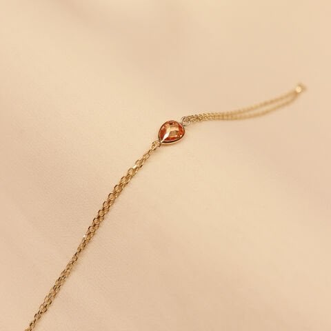 Sitrin Taşlı Minimal Bileklik