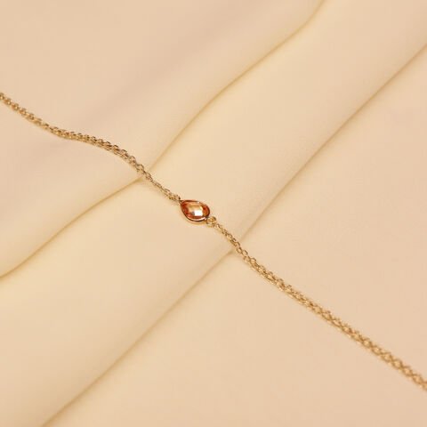 Sitrin Taşlı Minimal Bileklik