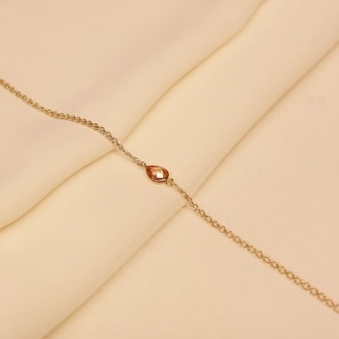 Sitrin Taşlı Minimal Bileklik