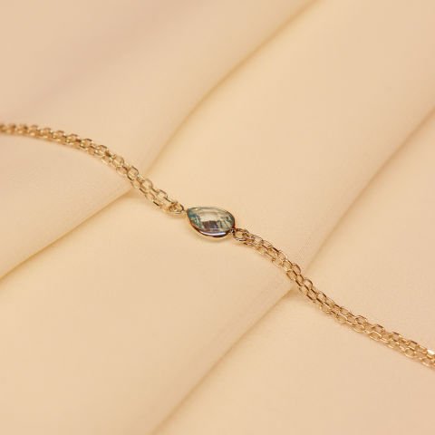 Firuze Taşlı Minimal Bileklik