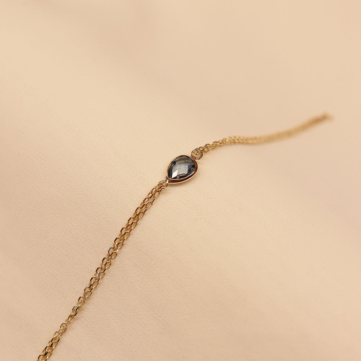 Firuze Taşlı Minimal Bileklik