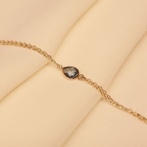 Firuze Taşlı Minimal Bileklik