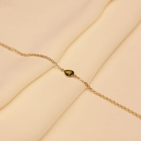 Yeşim Taşlı Minimal Bileklik