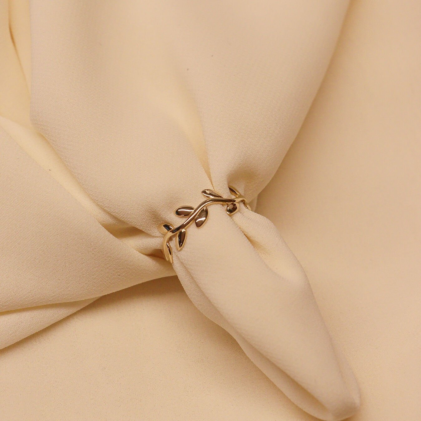 Zeytin Dalı Minimal Yüzük