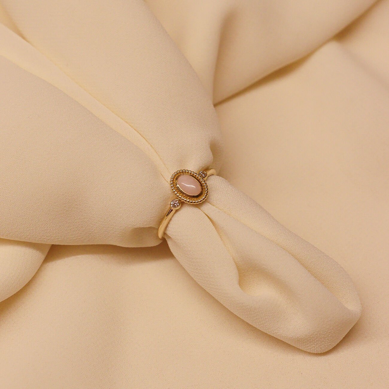 Vintage Kuvars Minimal Yüzük