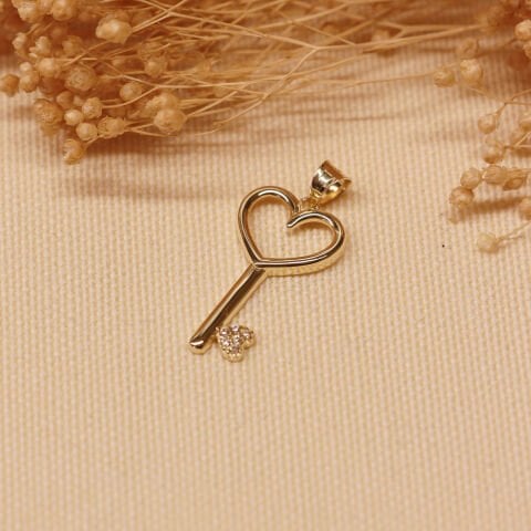 Charm Key Minimal Kolye Ucu