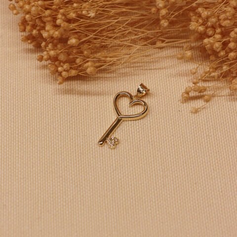 Charm Key Minimal Kolye Ucu