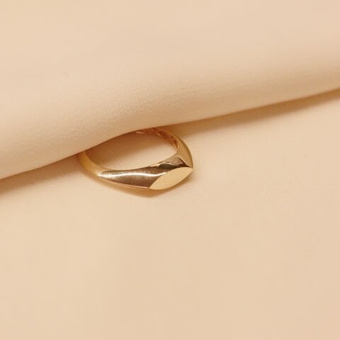 Elips Plaka Modern Yüzük