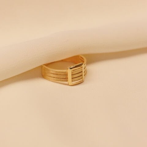 14 Ayar Trabzon Hasır Modern Yüzük