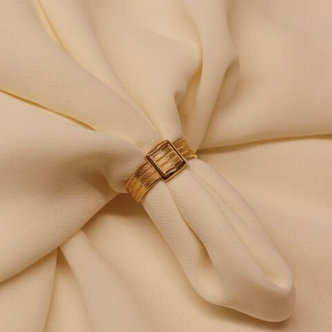 14 Ayar Trabzon Hasır Modern Yüzük