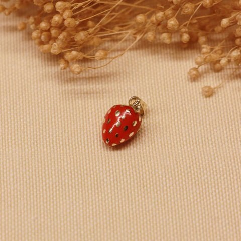 Çilek Minimal Kolye Ucu