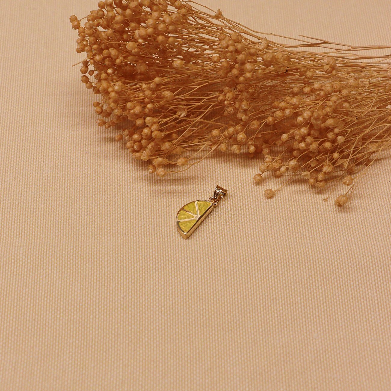 Limon Minimal Kolye Ucu