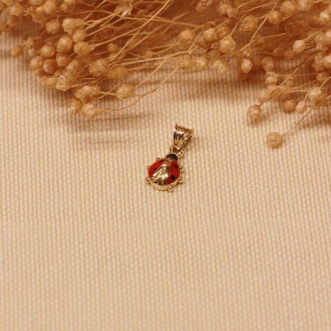 Uğur Böceği Minimal Kolye Ucu