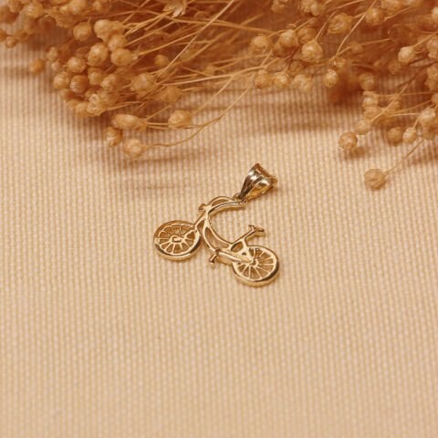 Bisiklet Minimal Kolye Ucu