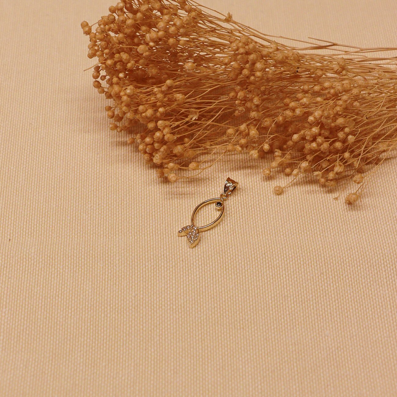 Balık Minimal Kolye Ucu