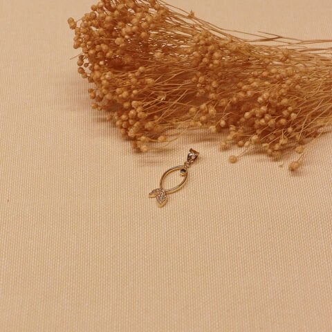 Balık Minimal Kolye Ucu