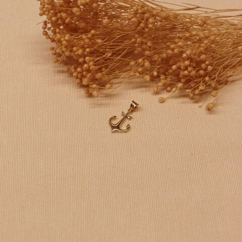 Çapa Minimal Kolye Ucu