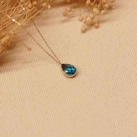 Aqua Drop Minimal Kolye