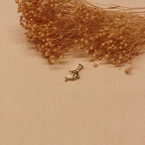 Yunus Balığı Minimal Kolye Ucu