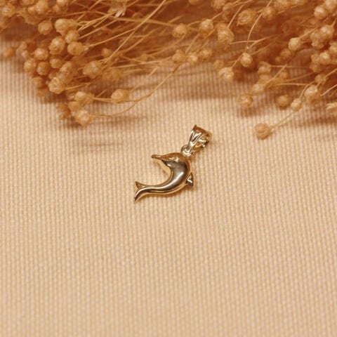 Yunus Balığı Minimal Kolye Ucu