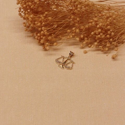 Terazi Minimal Kolye Ucu