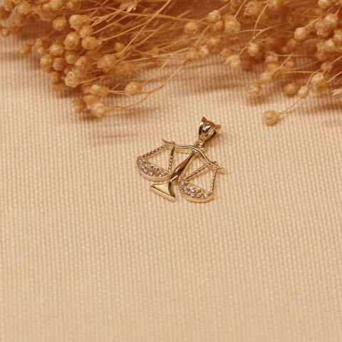 Terazi Minimal Kolye Ucu