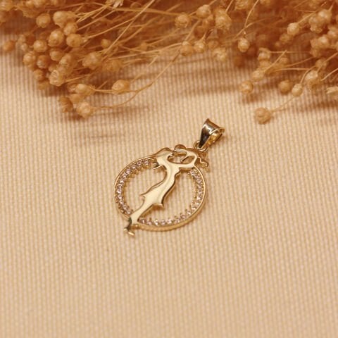 Anne ve Bebek Modern Kolye Ucu