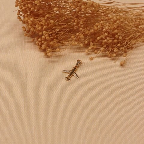 Uçak Minimal Kolye Ucu