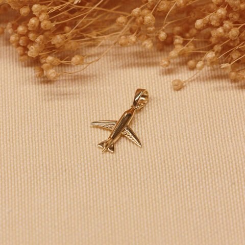 Uçak Minimal Kolye Ucu