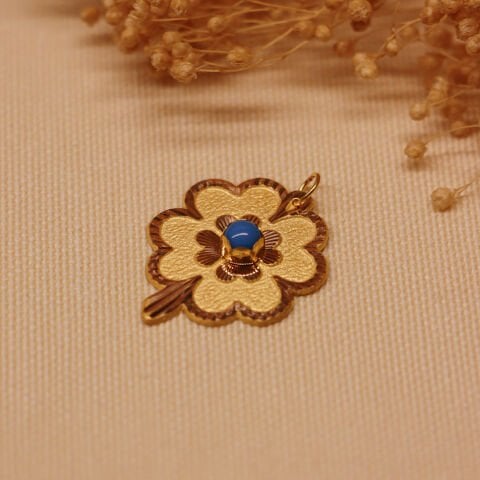 Vintage Yonca Minimal Kolye Ucu
