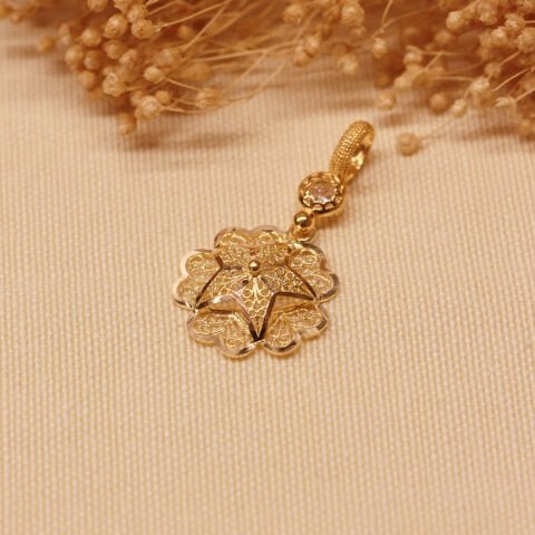 Gül Modern Kolye Ucu