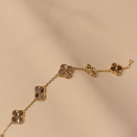 5 Kalemli Yonca Modern Bileklik