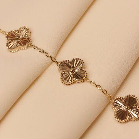 5 Kalemli Yonca Modern Bileklik